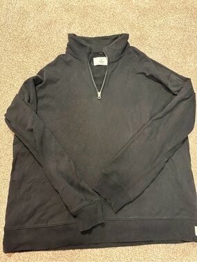 Reigning Champ Black Half-Zip Pullover